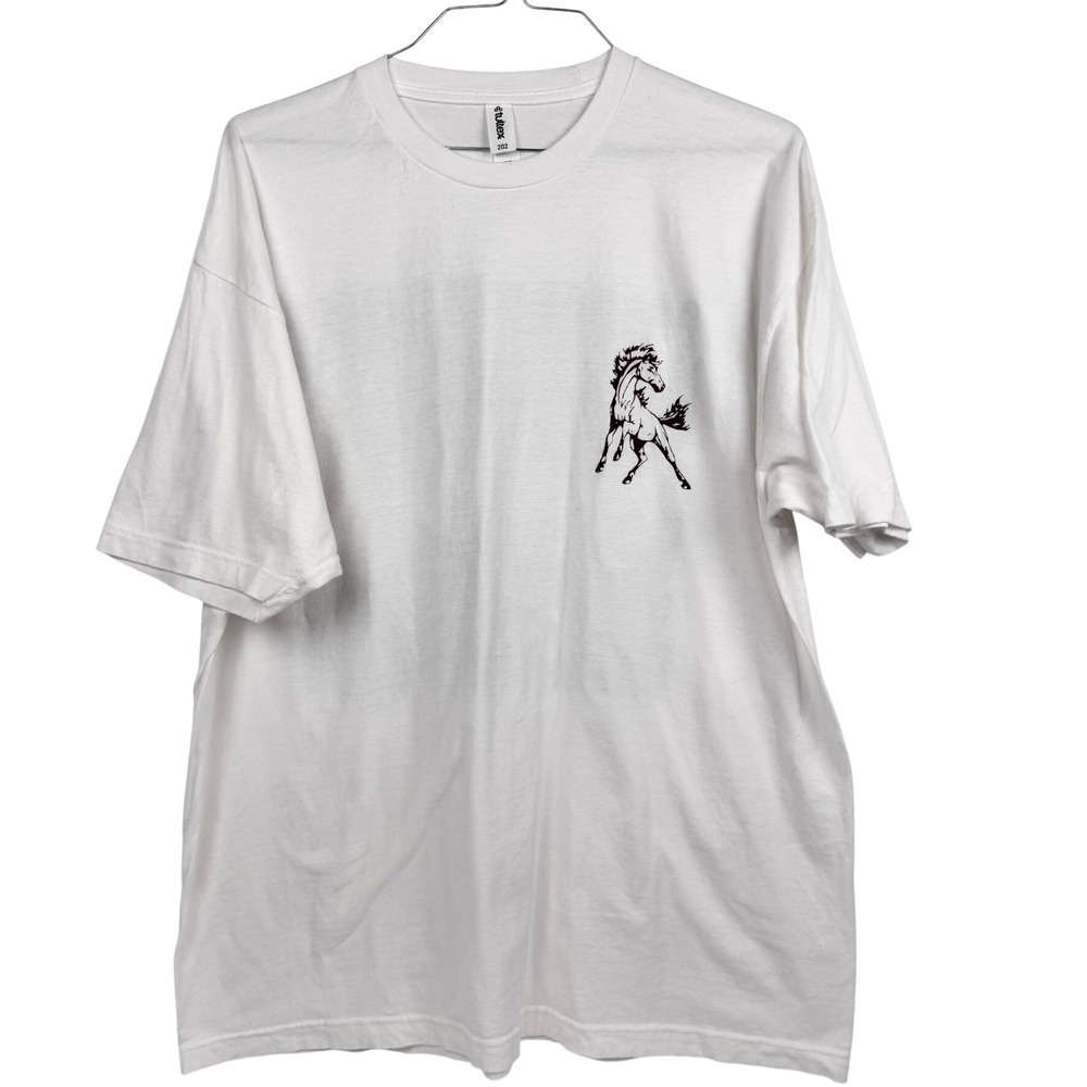 Shenandoah Horse Graphic‎ Cotton T Shirt Glitter Font Size 2XL